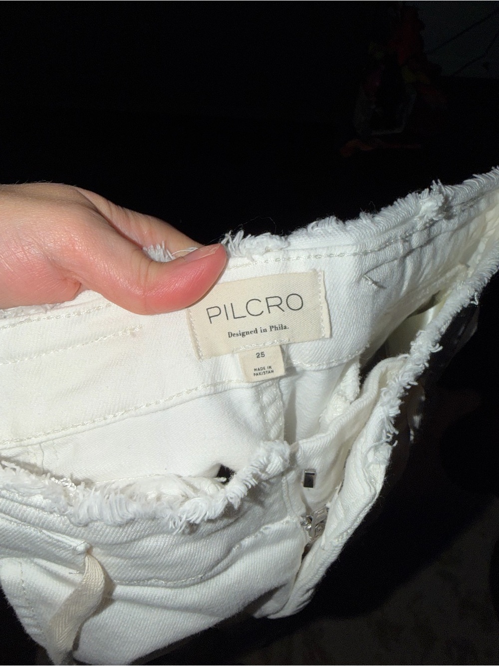 Anthro The Full Raver High-Rise Wide Leg Jeans Pilcro Cream $178 nwot summer - Picture 11 of 11